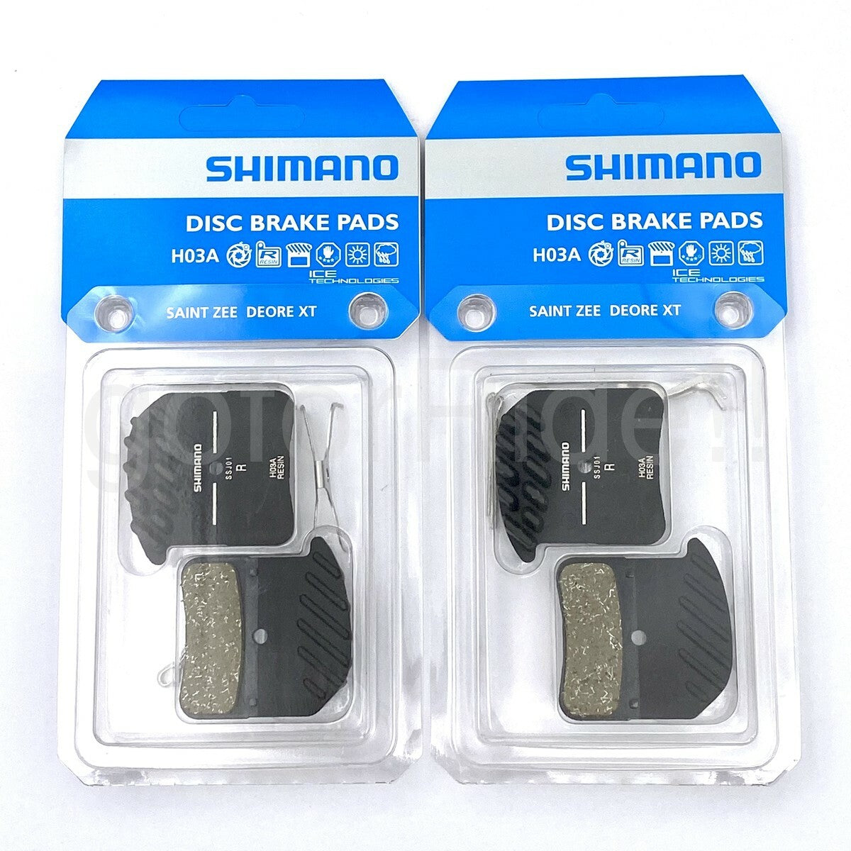 Shimano H03A Resin Disc Brake Pads with Ice-Tech Fin for Mountain Bikes