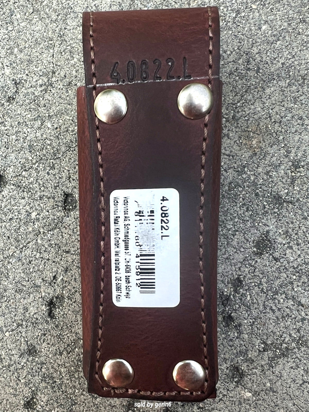 Victorinox Leather Swiss Army Pouch for SwissTool Spirit - Brown