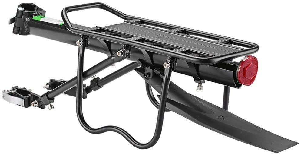 Aluminum Alloy Bicycle Rear Rack with Quick Release for Mountain & Road Bikes