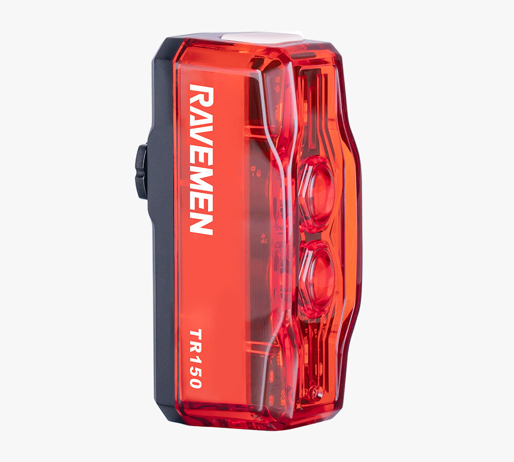 Rechargeable Bicycle Rear Light with Auto On-Off & 150 Lumens - Waterproof & 280° Visibility