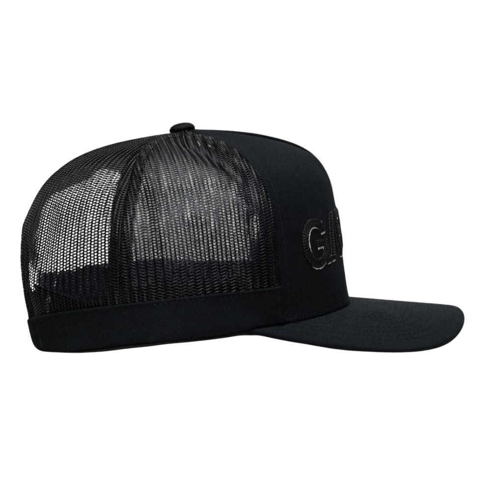Men's Shadow Trucker Hat Golf Cap Onyx Adjustable Snapback