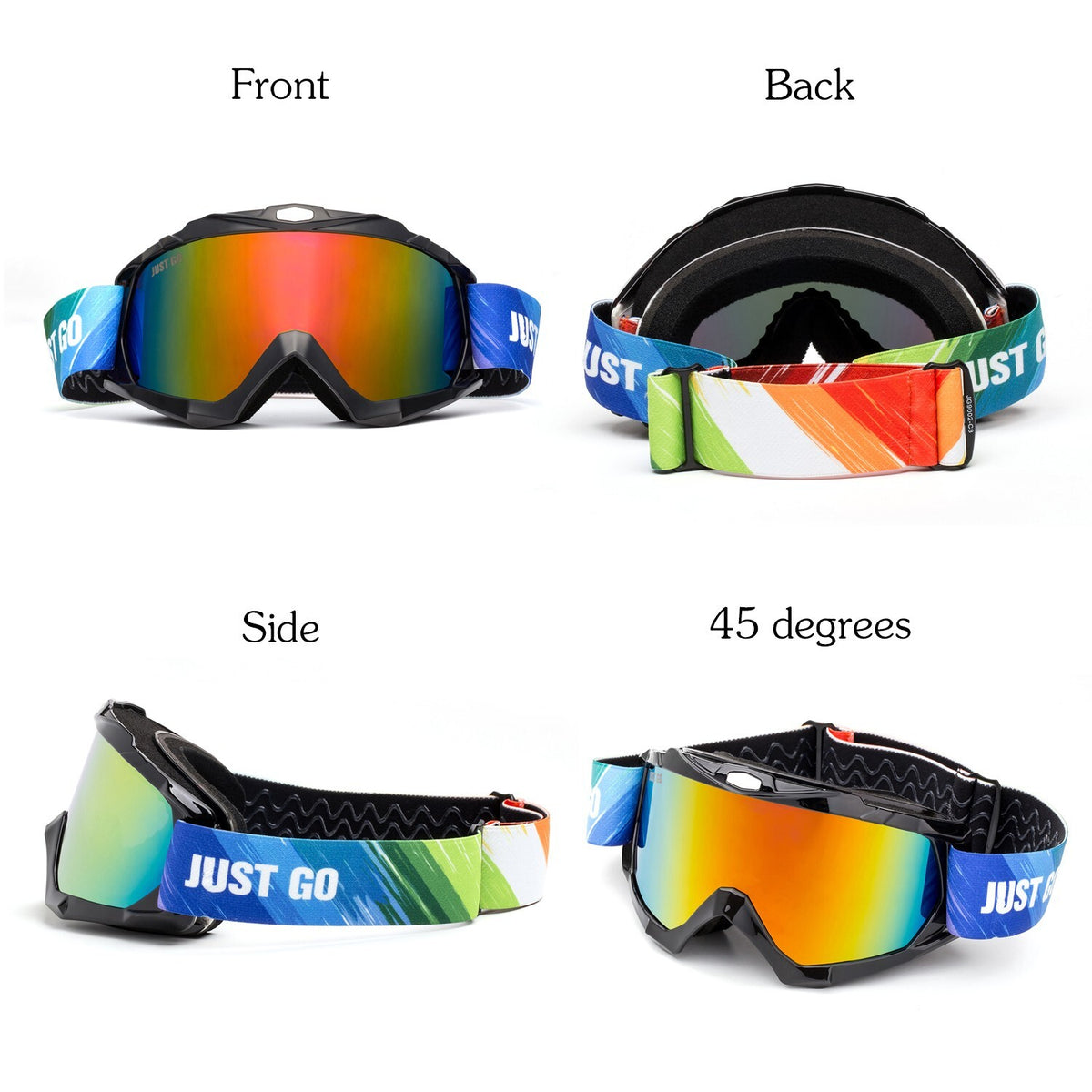 Dual-Layer Anti-Fog Ski Goggles with UV Protection for Snowboarding and Skiing