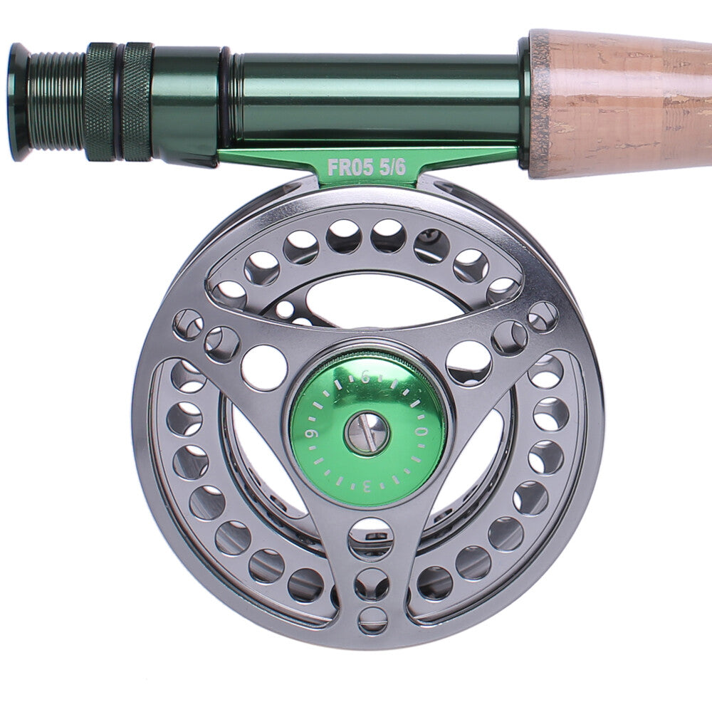 Fly Fishing Reel Large Arbor CNC Aluminum Alloy Body 5/6 7/8WT