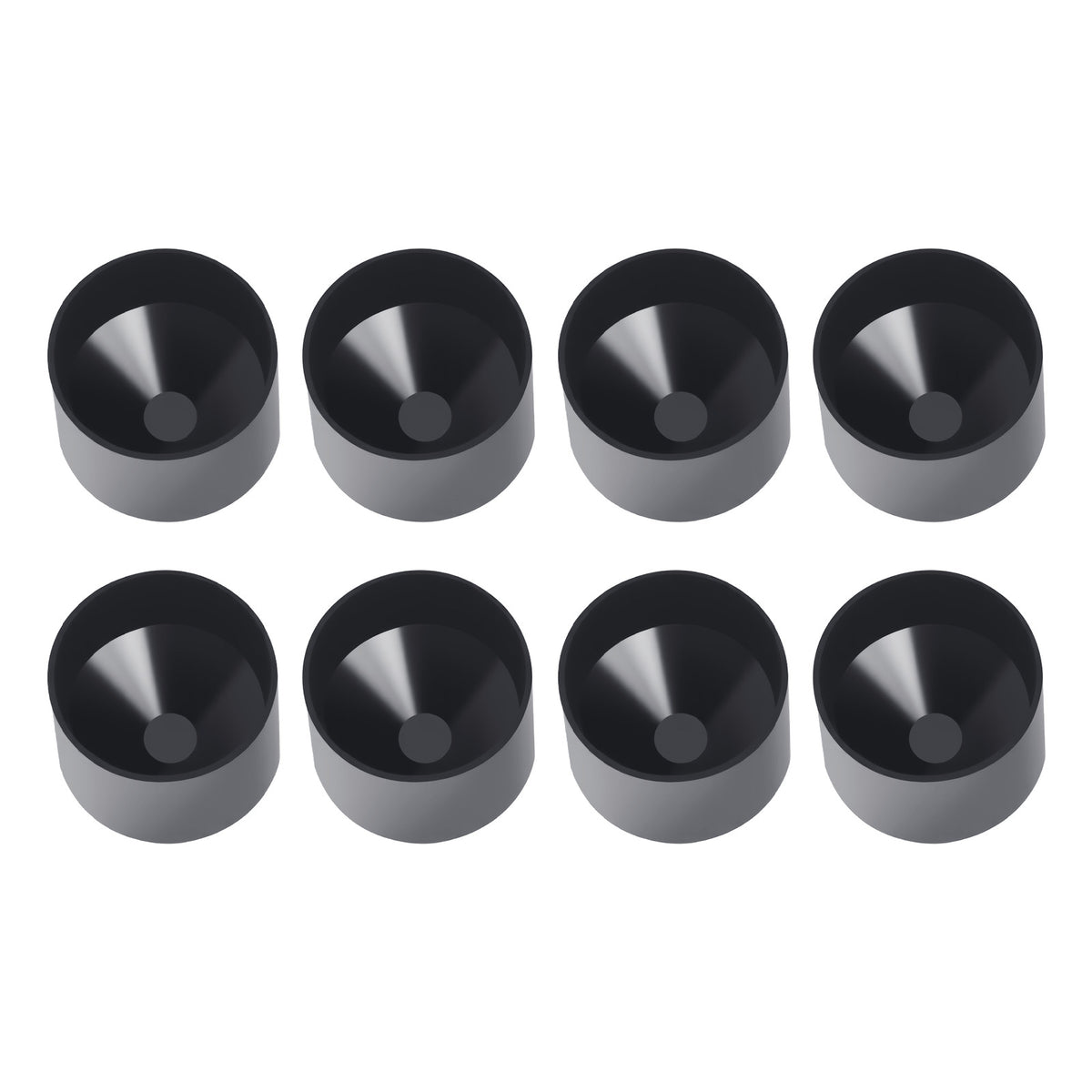 8Pcs Aluminum Hidden Dry Storage Cups for Maglite D Cell Flashlights