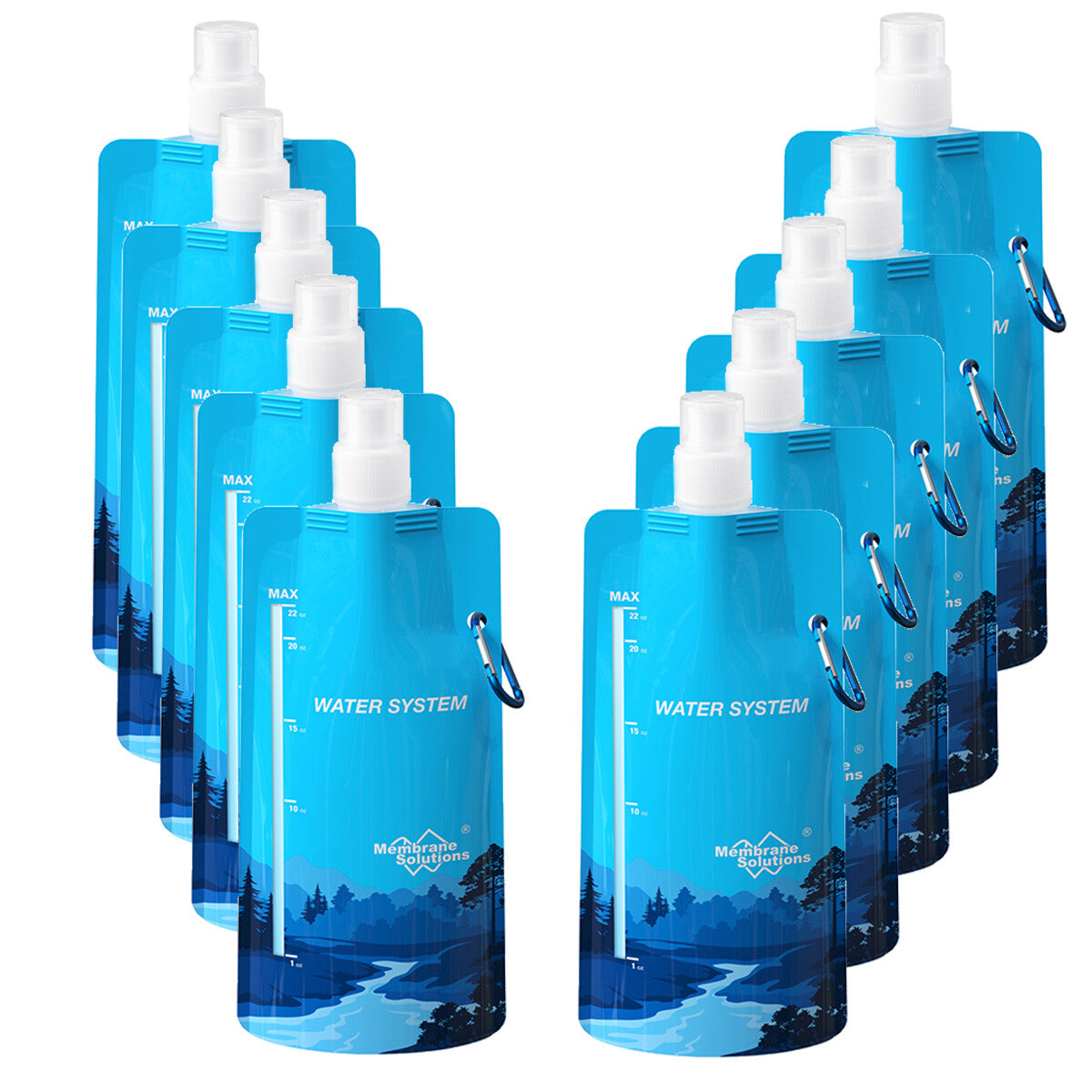 Gravity Water Filter Straw with 3L Water Bag - Portable Camping & Emergency Water Purifier
