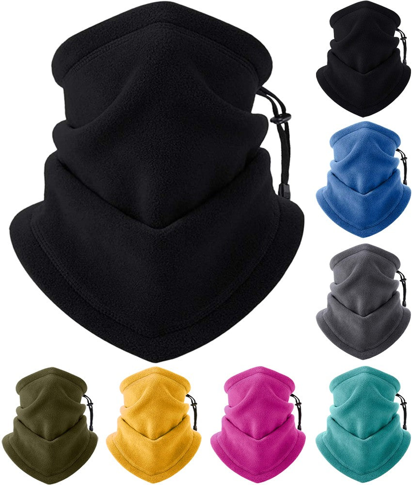 Fleece Neck Warmer Gaiter Winter Balaclava Ski Mask with Adjustable Strap