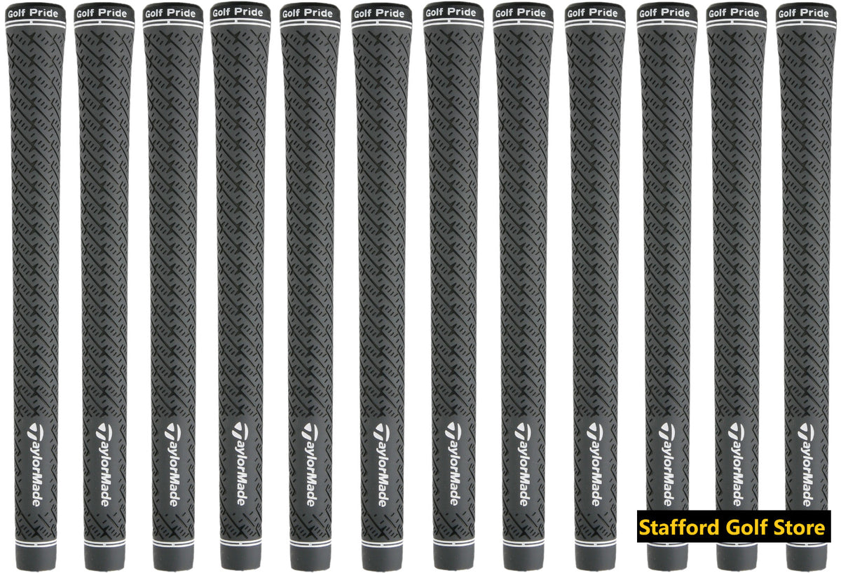 Golf Grip Set of 5-8 Pairs TaylorMade Z-Grip Standard Golf Club Grips Gray Black