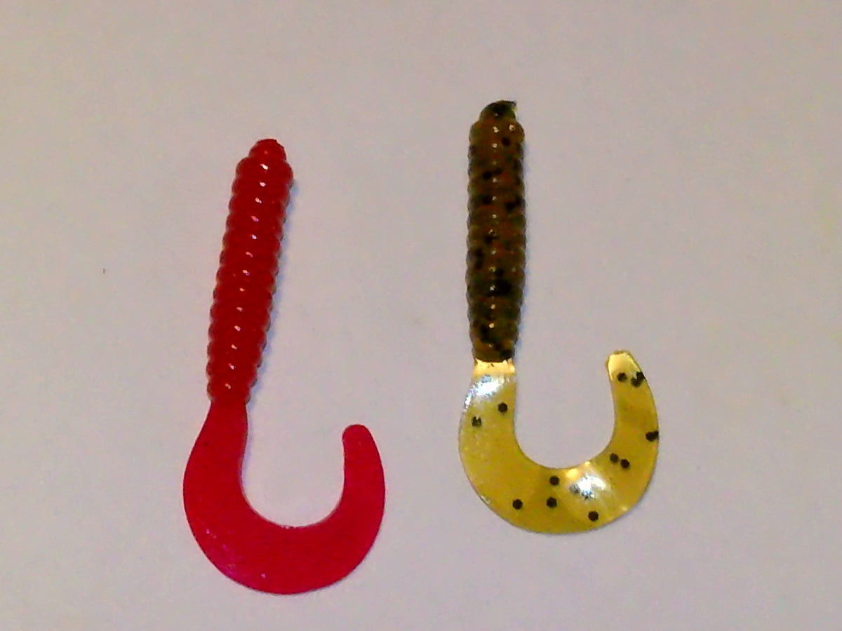 Bulk 100 Soft Plastic Fishing Lures for Crappie & Pan Fish - 2 Inch Trolling Baits