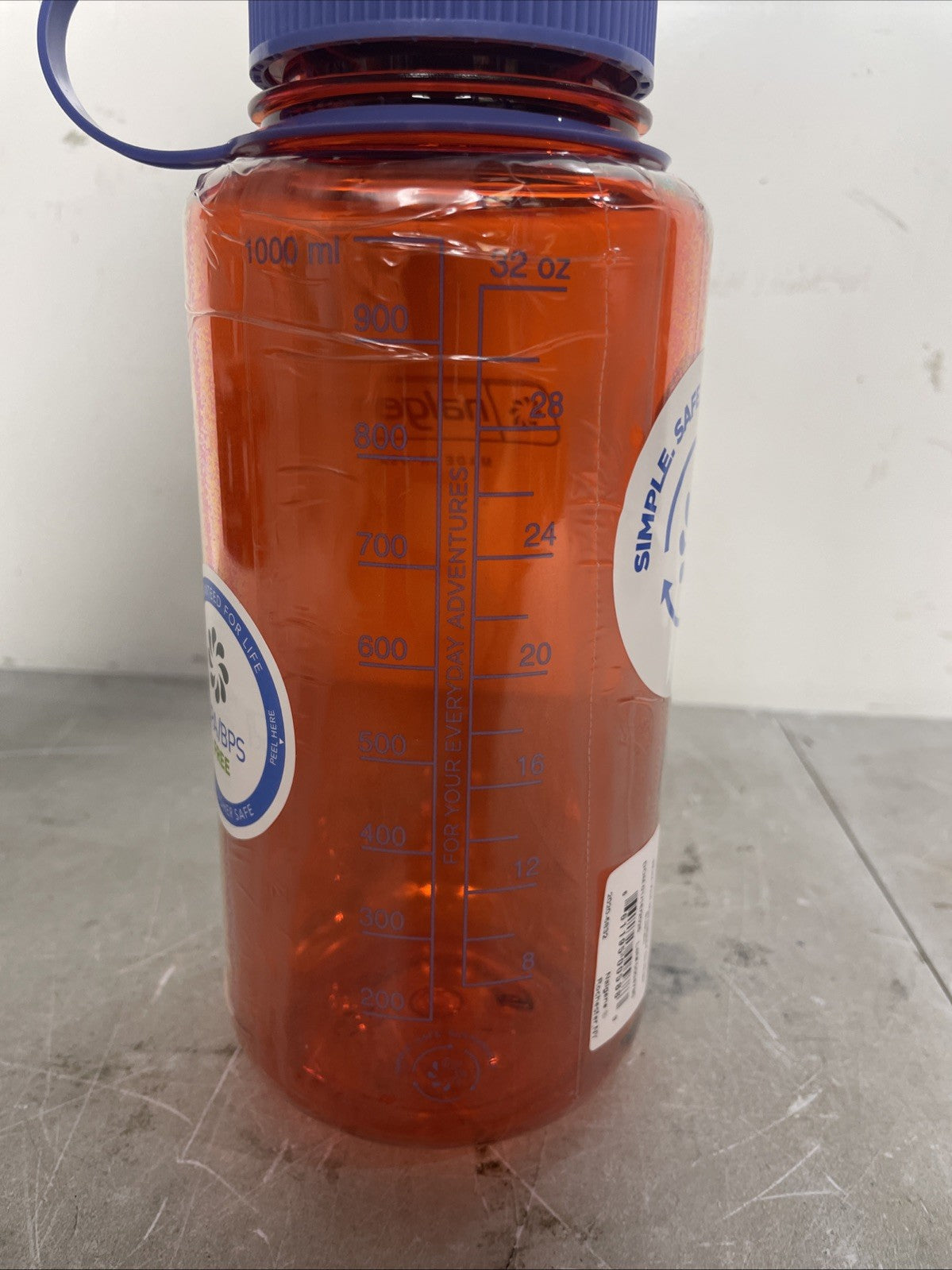 Nalgene Sustain 32 oz Wide Mouth Water Bottle - Durable Reusable Hydration