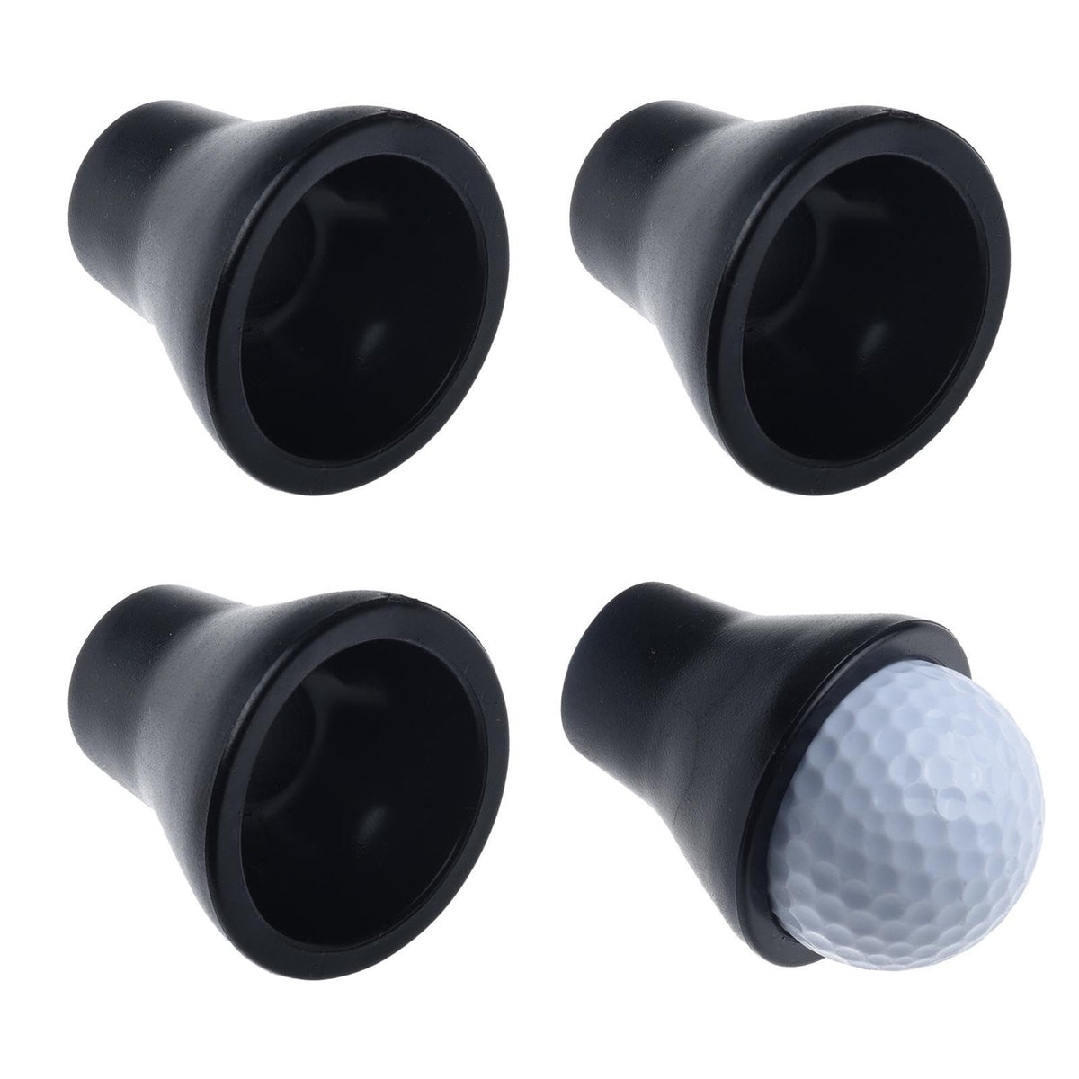 Golf Ball Retriever Suction Cup Grabber for Putter Grip End - 4 Pack