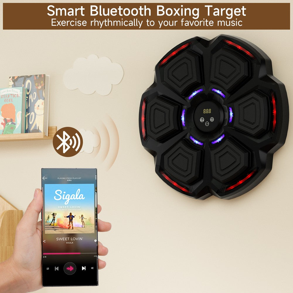 Bluetooth Wall-Mounted Boxing Machine with Reflex Training for Adults & Kids