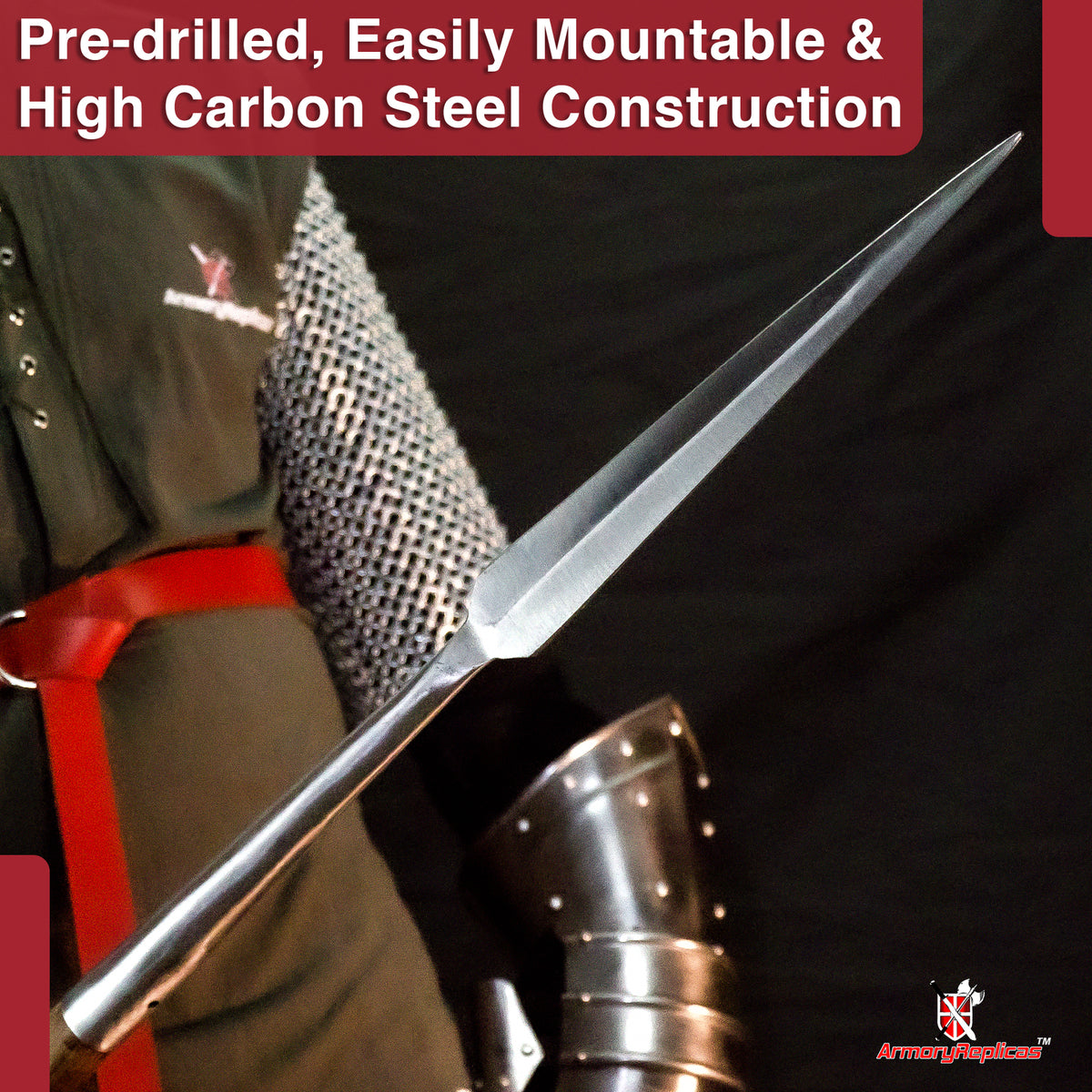 Medieval Hand Forged Spear Head Collection with Multiple Styles