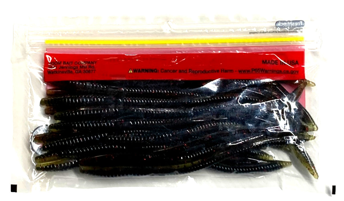 6-Inch Trick Worm Soft Plastic Bait for Fishing - 20 Count California 420