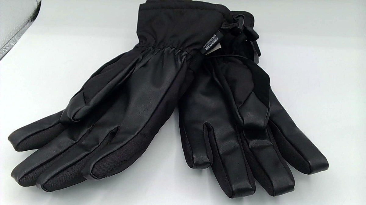 Men's Heated Winter Gloves - Insulated, Adjustable Cuff, Black