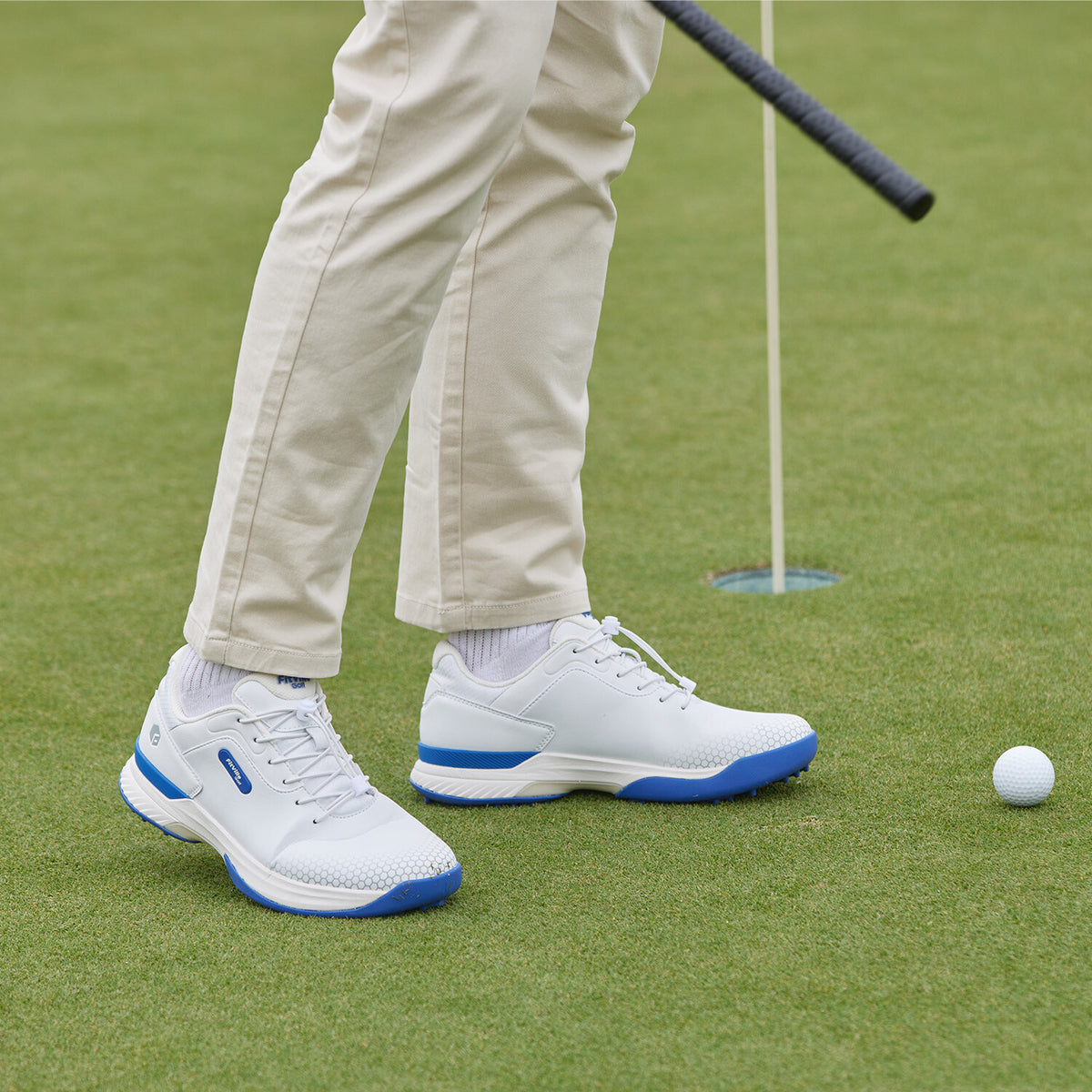 Men's Golf Shoes Spiked Outdoor Waterproof Wide & Extra Wide Fit