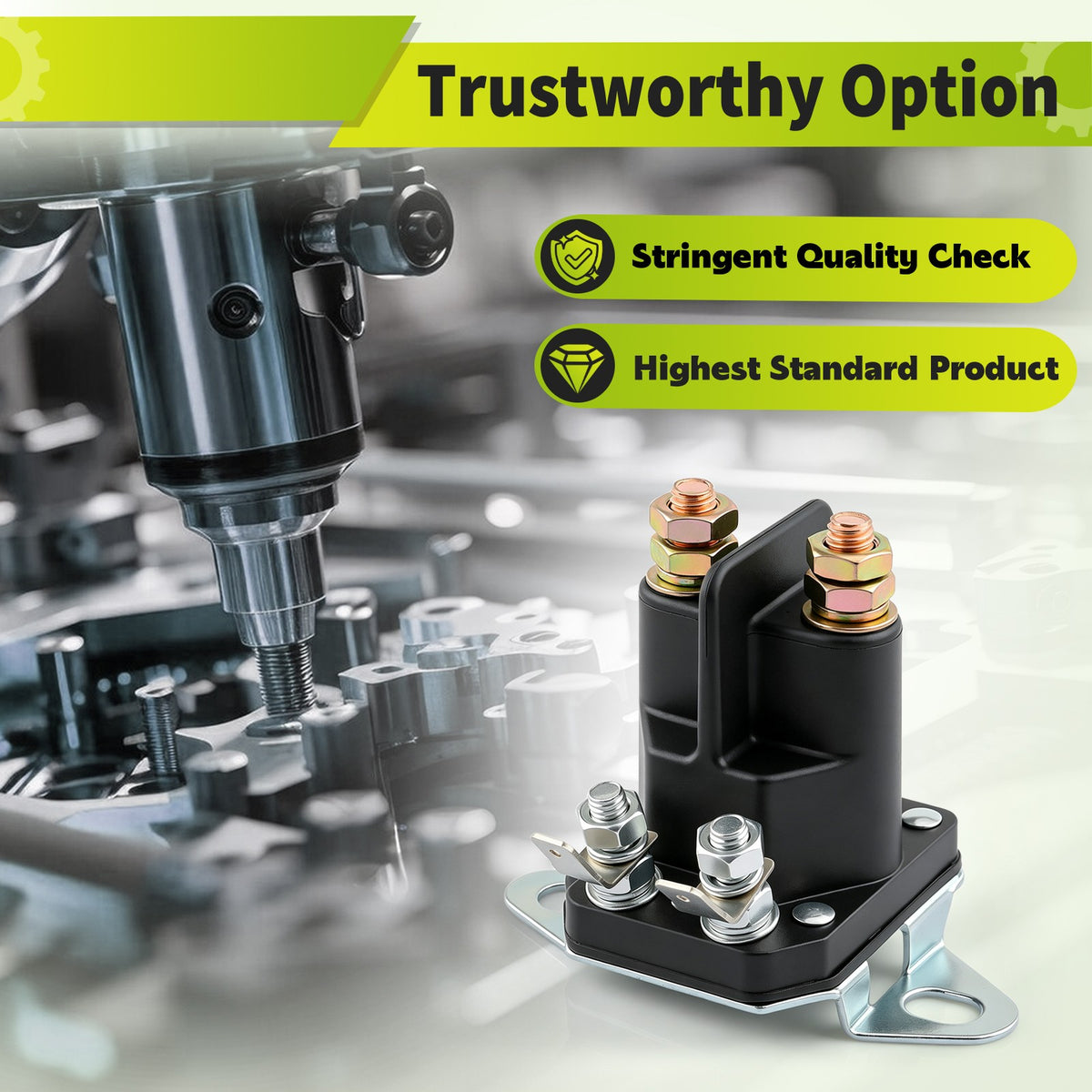 14V Golf Cart Solenoid Replacement for EZGO TXT Gas Models 1994-Up