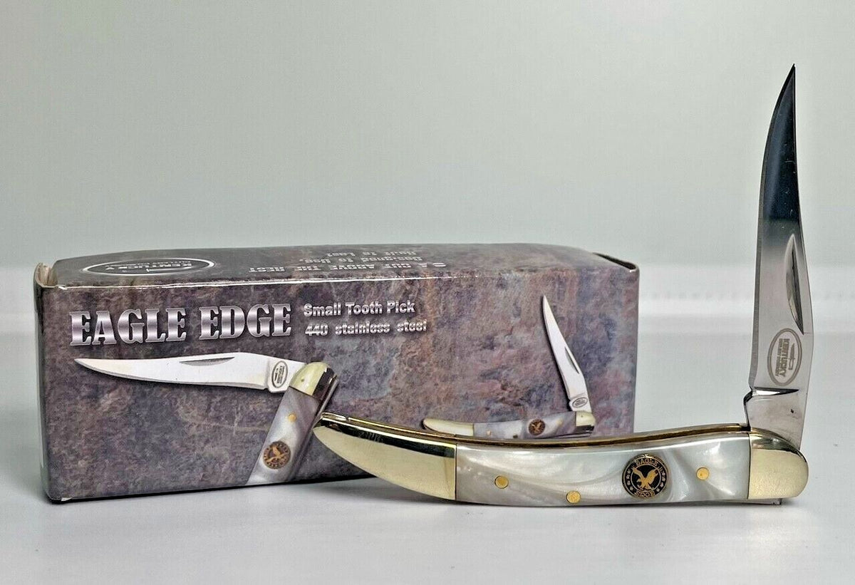 Traditional Pocket Knife with Single Blade - 3in Toothpick Style, Multiple Colors