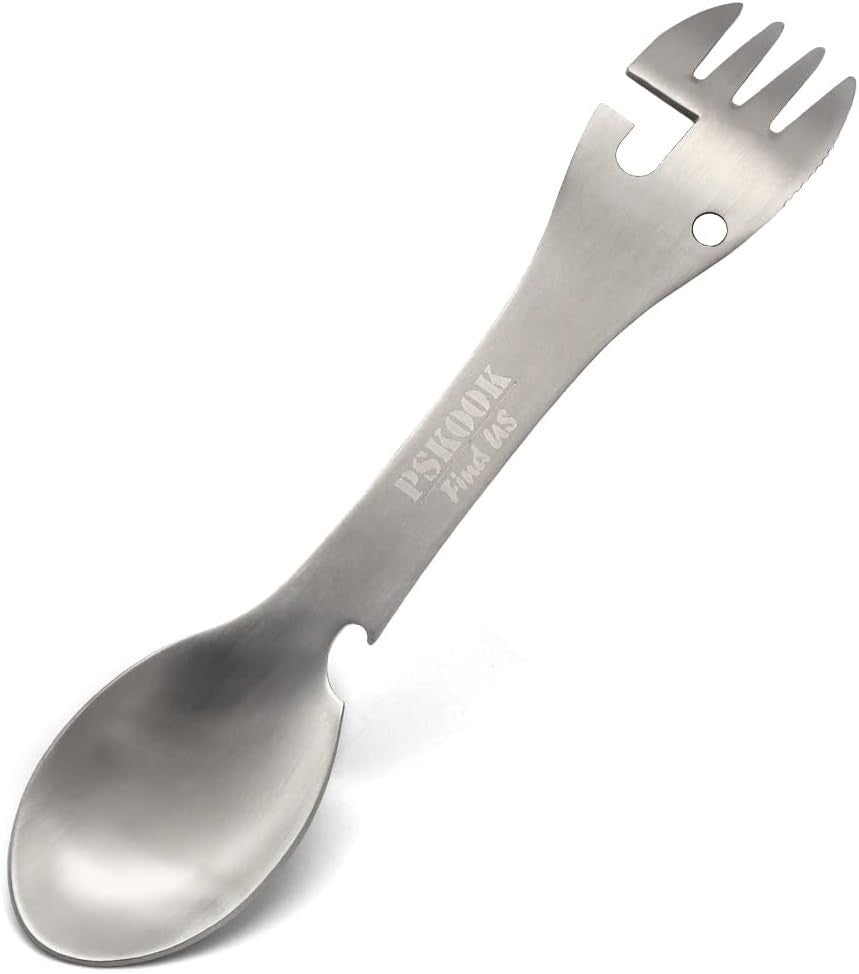 Camping Spork 5-in-1 Stainless Steel Utensil Multi-Tool Lightweight