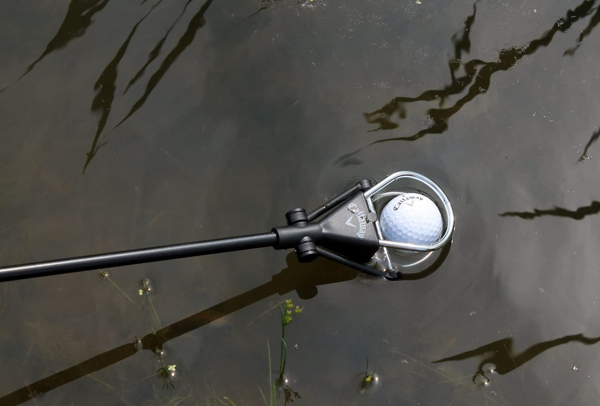 Telescopic Golf Ball Retriever 6 Feet Water Hazard Aid with Dual-Zip Headcover