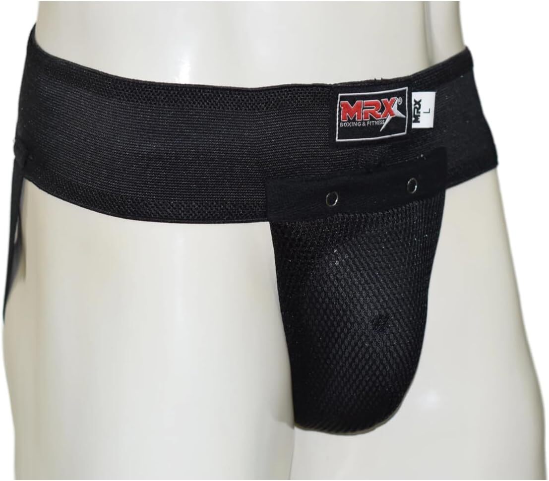 Men's Boxing MMA Groin Guard with Plastic Cup and Elastic Strap - Unisex Adult Protective Gear
