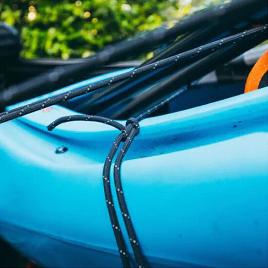 Heavy Duty Paracord with Carabiner - Reflective 50 or 100 ft Nylon Cordage