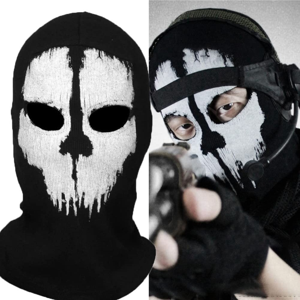 Halloween Ghost Skull Balaclava Face Mask for Sports & Motorcycle Safety