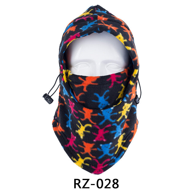 Unisex Winter Balaclava Face Mask with Camo Pattern - Windproof Fleece Hat Hood for Hunting & Skiing