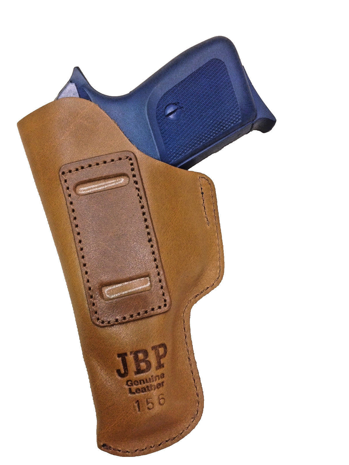 Leather Inside Waist Holster for SIG P230 P232 Bersa Thunder 380 Walther PPK - Ambidextrous Brown