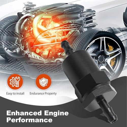 5/16 Inch Billet Inline Fuel Filter 30 Micron High-Performance Fuel Filter