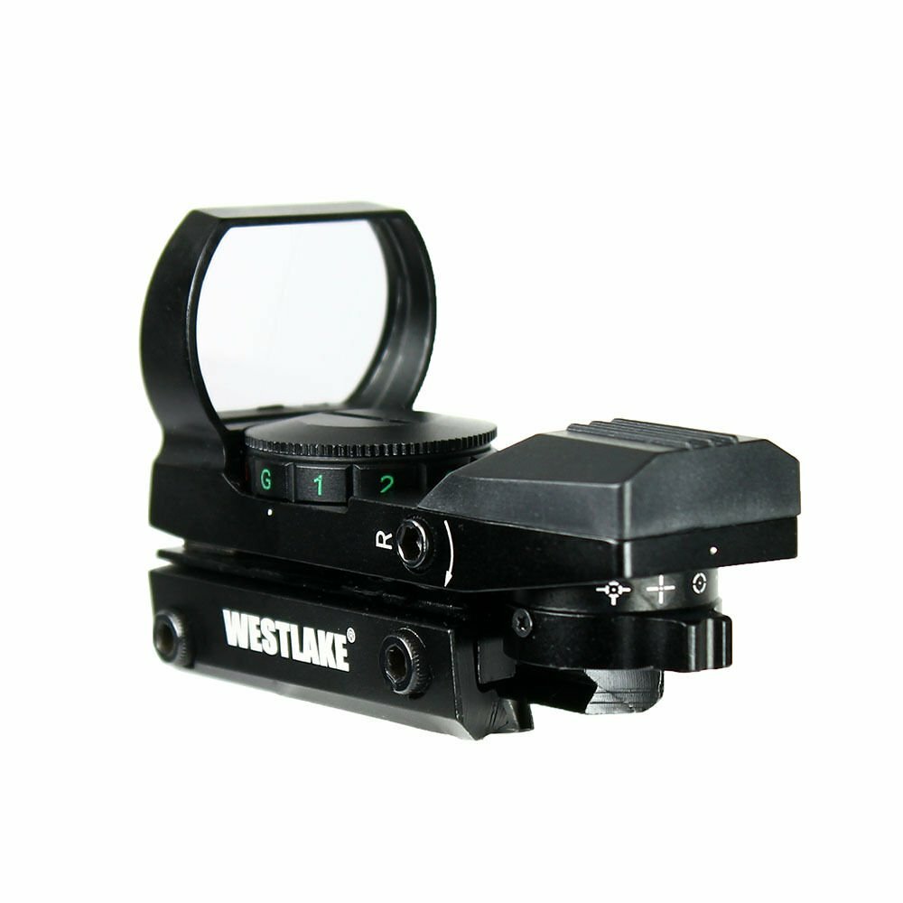 Red Green Dot with 4 Reticles, 11mm Dovetail Mount, Tactical Scope