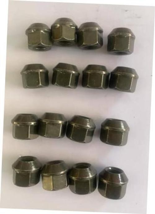 16pcs M10x1.25 ATV UTV Wheel Lug Nuts Black Hex 17mm Replacement for Yamaha