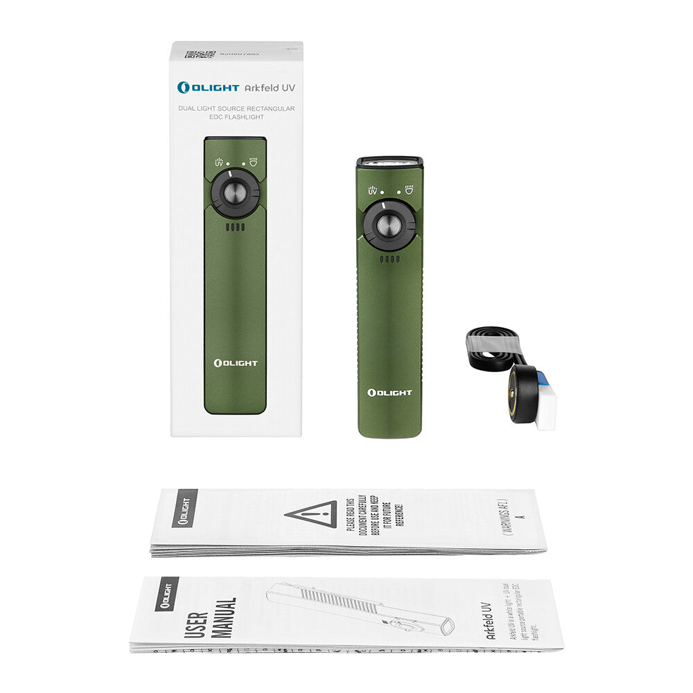 LED Flashlight with UV & White Light - 1000 Lumens, Multi-Color Options