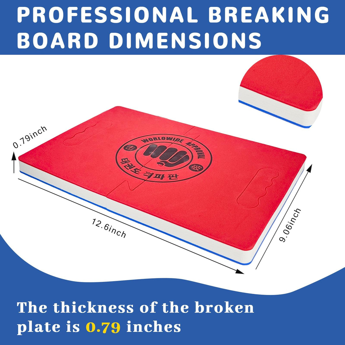 Martial Arts Training Set with Rebreakable Breaking Board and Kick Target Pad