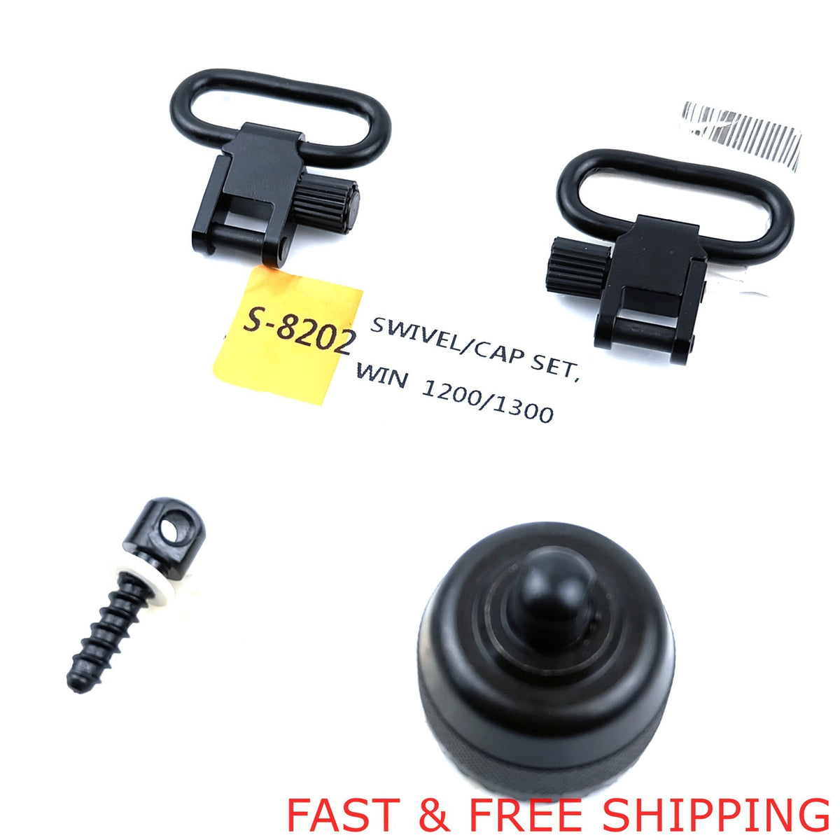 Shotgun Sling Mount Set for Winchester 1200/1300 12G Magazine Cap Swivel Adapter
