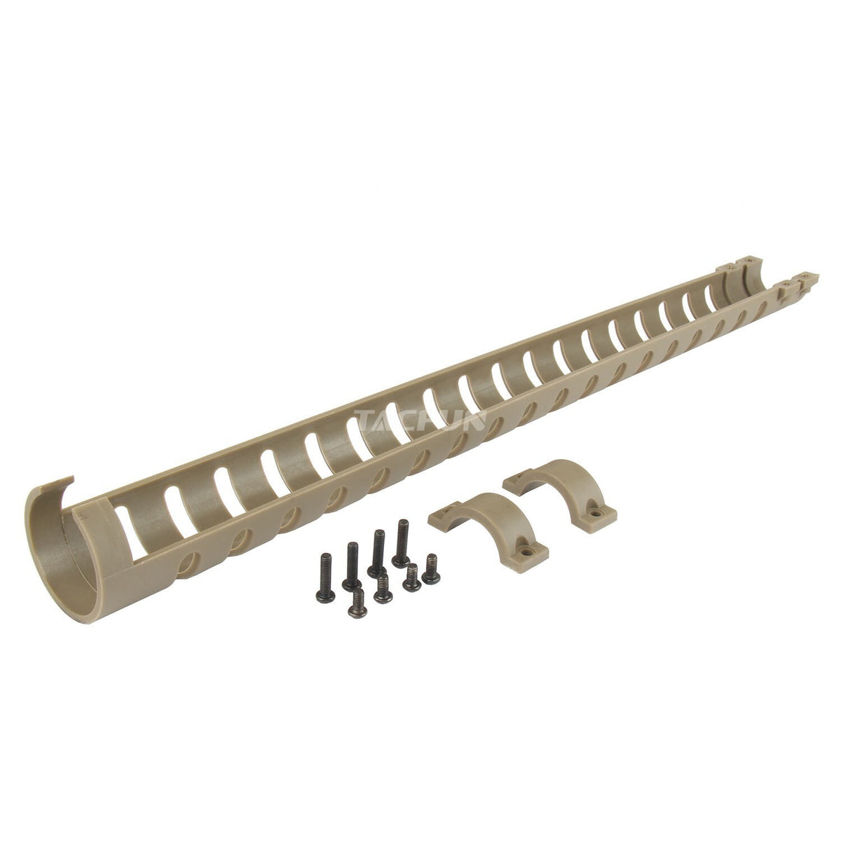 Heat Shield for Mossberg 12 Gauge Shotgun - Tan Fiberglass Guard, Fits 18 Inch Barrels