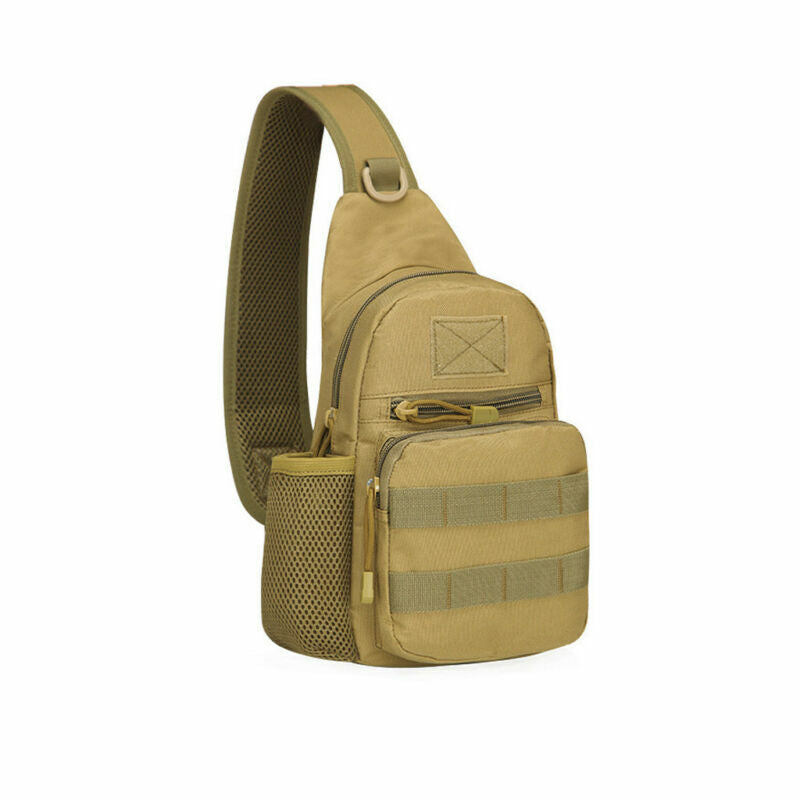Outdoor Tactical Backpack Sling Bag with Molle Pouch Waist Pack