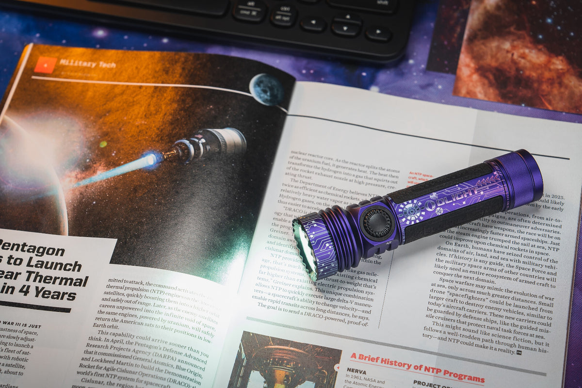 Olight Seeker 4 Pro Flashlight Cyber Violet 4600 Lumens with Holster