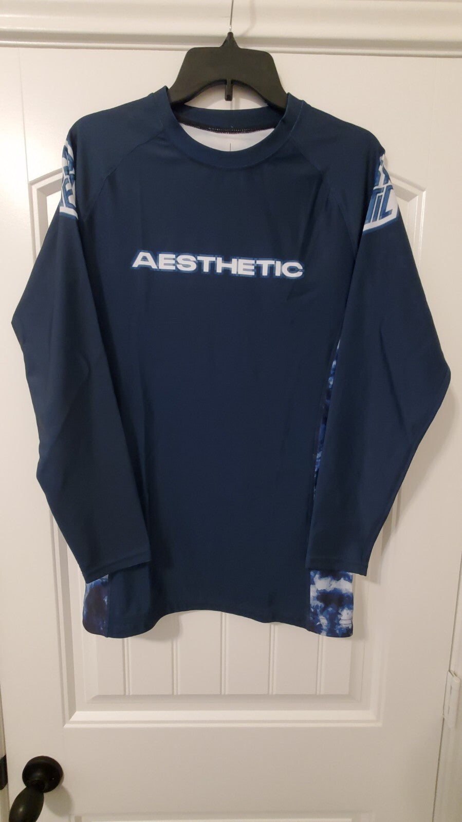 Long Sleeve Rashguard for Men - Tie Dye Athletic Swimwear & Training Gear