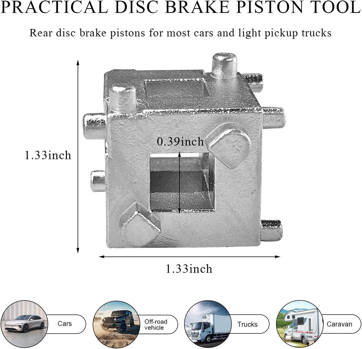 Disc Brake Piston Caliper Wind Back Tool for Automotive Repair