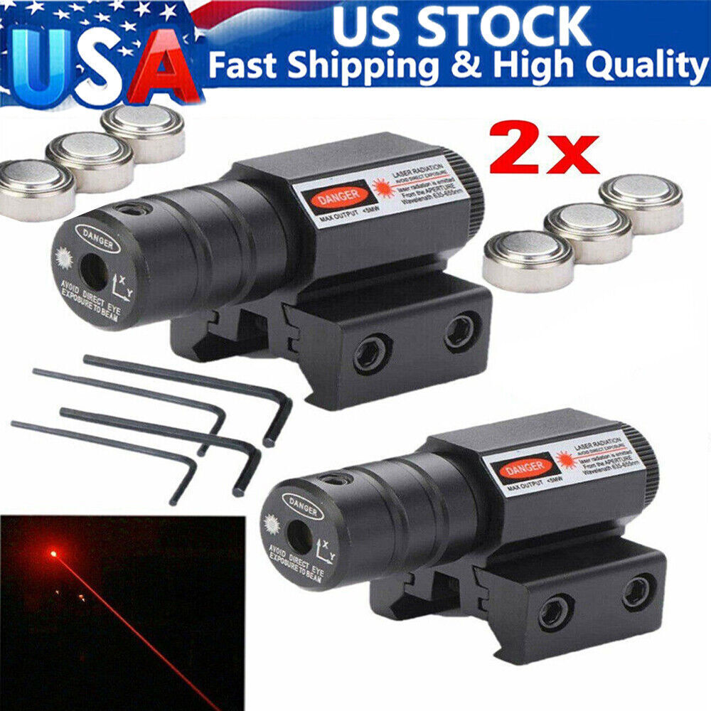 2 Pack Tactical Red for Pistols & Rifles 20mm Rail Mount