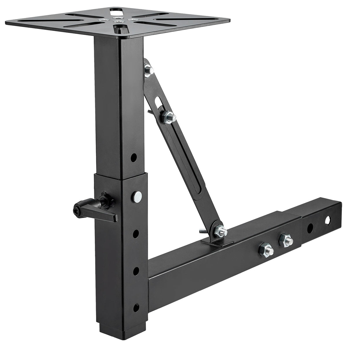 Heavy-Duty Hitch Mount Vise Plate Holder with Adjustable Height for 2-Inch Receivers