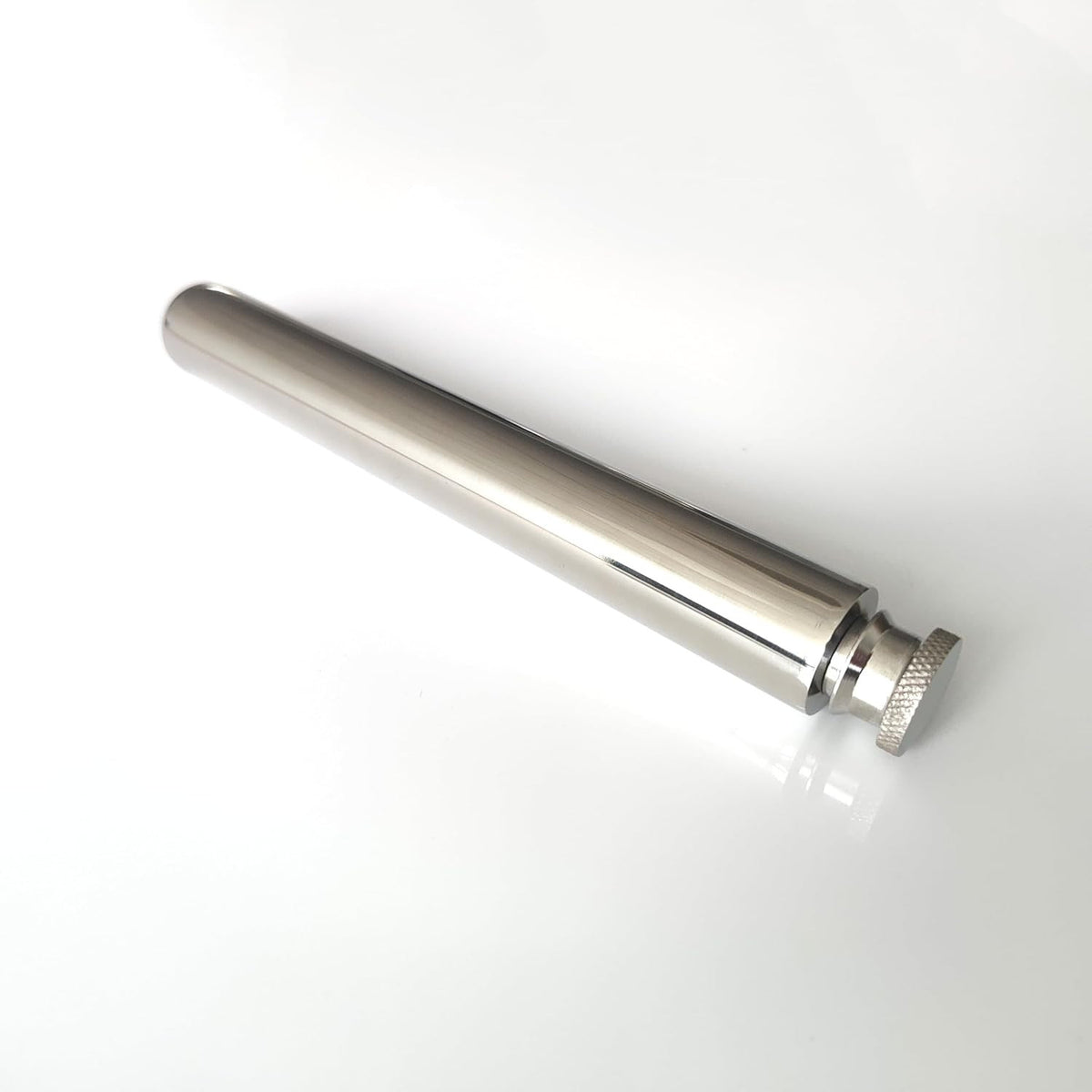 Stainless Steel 2oz Portable Water Bottle Flask with Funnel - Mirror Finish