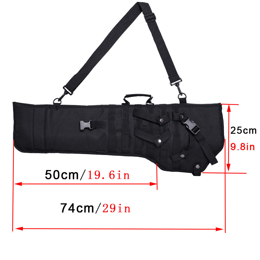 Tactical Rifle Bag with Padded Case for Hunting & Outdoor Use, 29 Inches