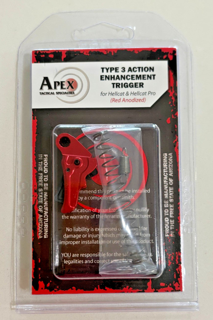 Springfield Hellcat Action Enhancement Trigger Kit - Red Type 3