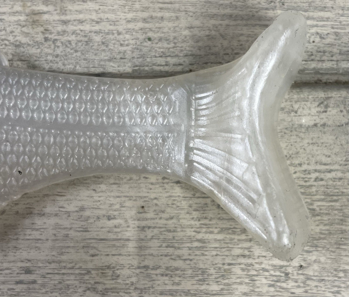 8-Inch Weedless Swimbait Pearl Color Soft Plastic Fishing Lure