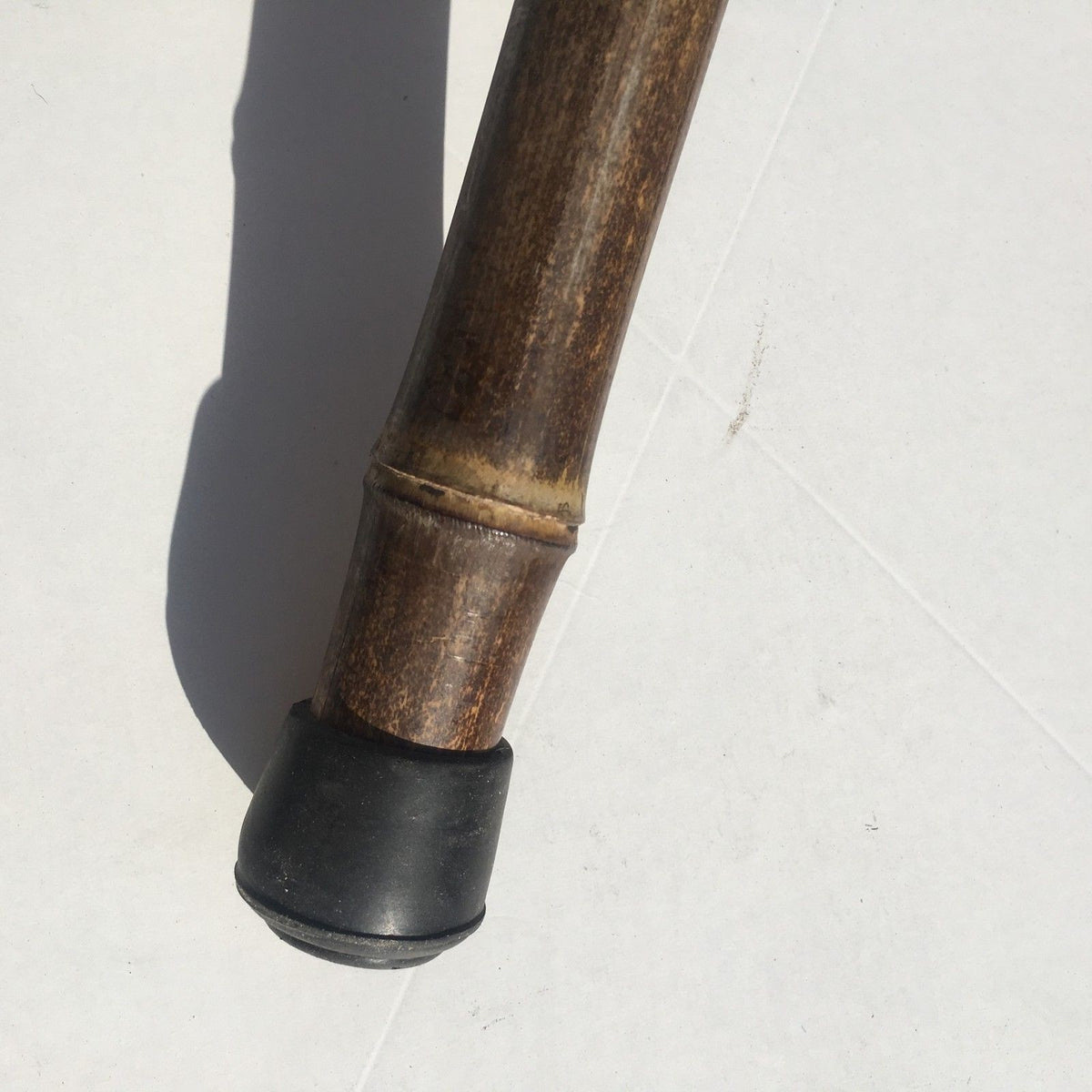 Weathered Bamboo Walking Stick for Hiking & Trekking - Handmade in USA