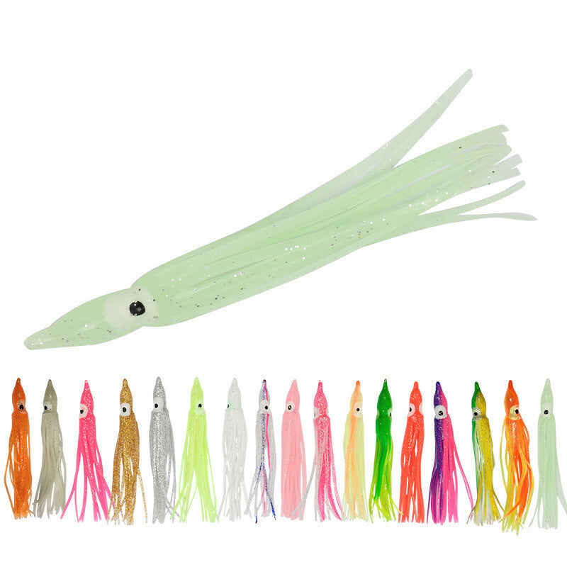 50PCS Soft Plastic Squid & Octopus Fishing Lures Set - Saltwater Trolling Baits