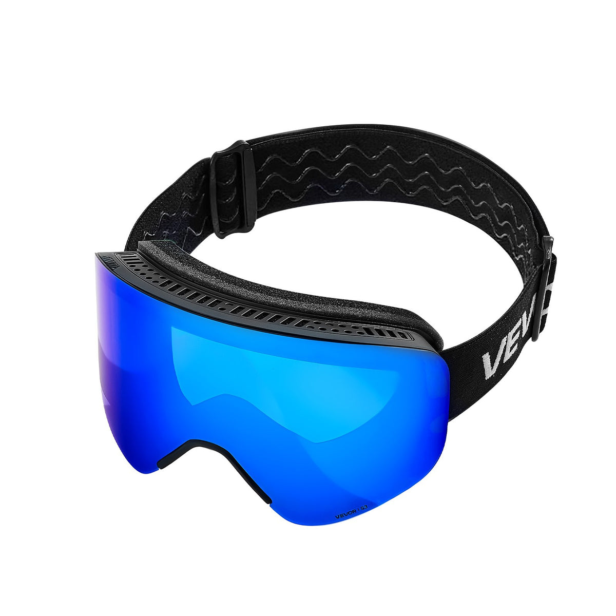 Magnet Cylindrical Ski Goggles Dark Blue Revo Coating Snow Goggles