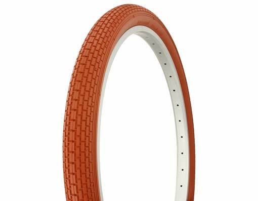 26-Inch Bicycle Tire with Brick Tread - Multiple Colors Available