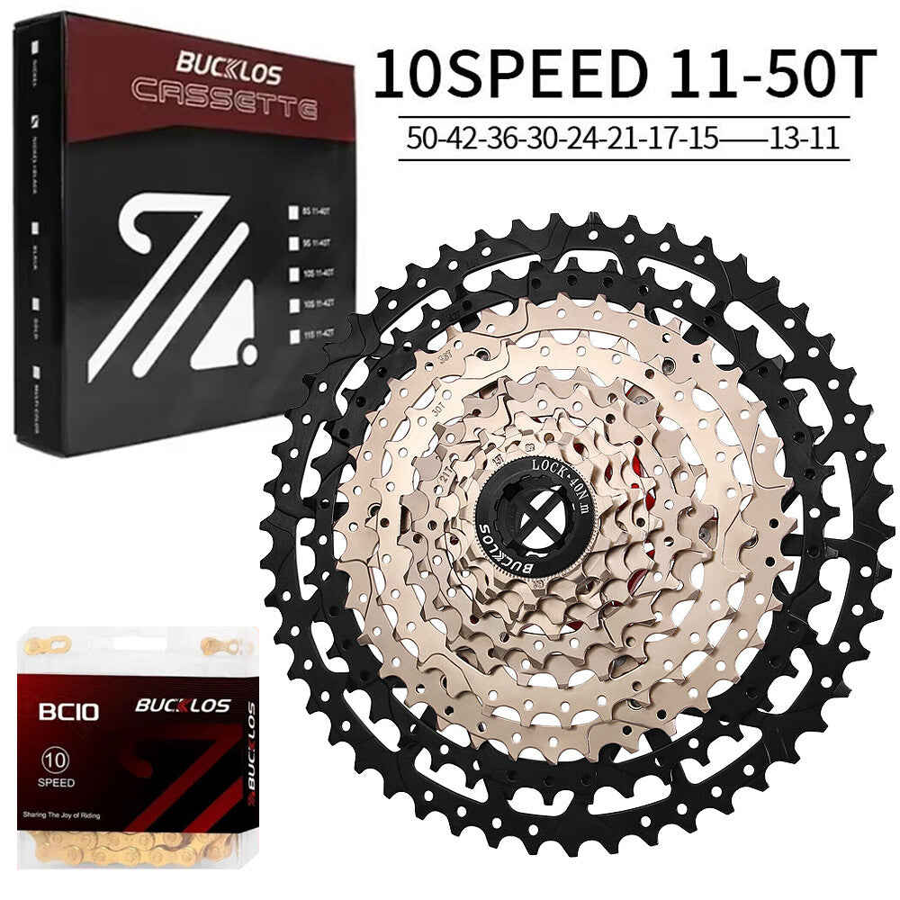 Bike Cassette and Chain Set for Shimano SRAM 8-12 Speed, 11-52T